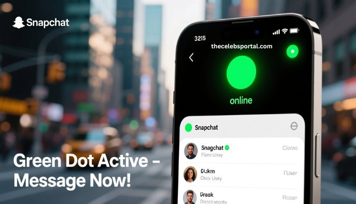 what does the green dot mean on snapchat