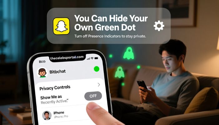 what does the green dot mean on snapchat